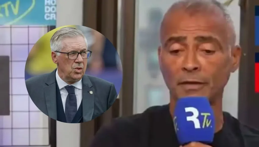 Romário diz que se comandasse a CBF teria demitido Ancelotti ainda no vestiário