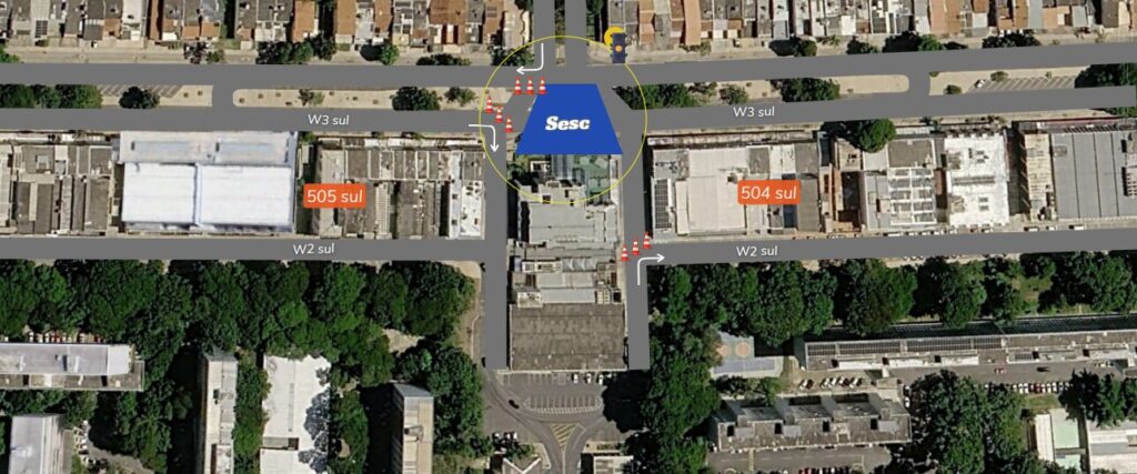Alterações no trânsito da W3 Sul neste domingo (5)