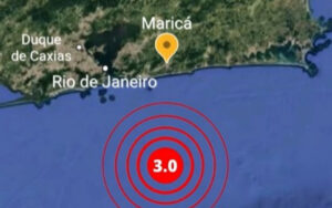 Maricá registra tremor de magnitude 3.0 na costa do Rio