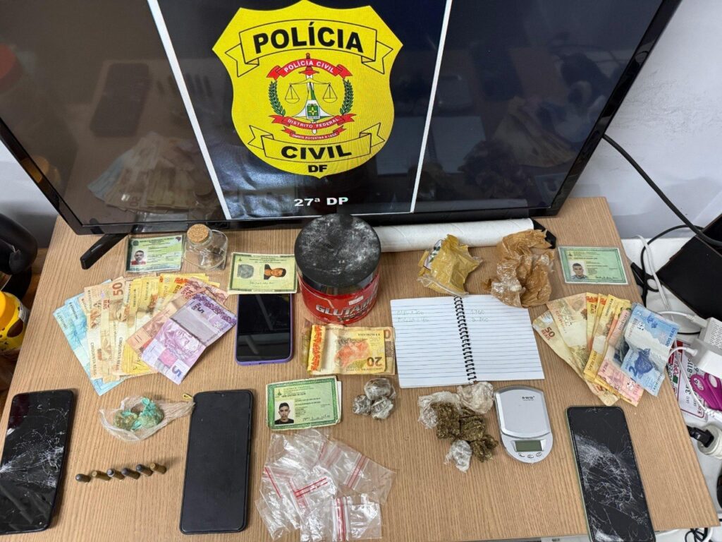 Operação da PCDF prende cinco suspeitos de tráfico de drogas no Recanto das Emas
