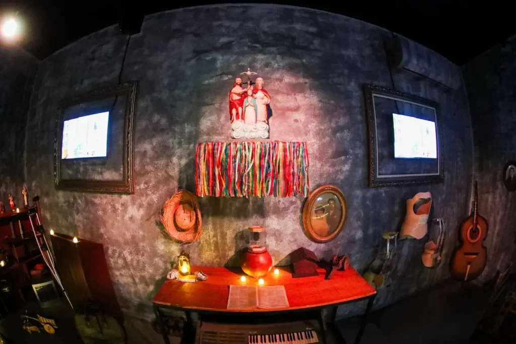 Sala imersiva no novo Santuário do Divino Pai Eterno em Trindade