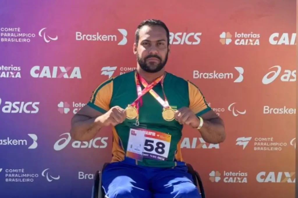Bicampeão paralímpico em Goiás após acidente de moto