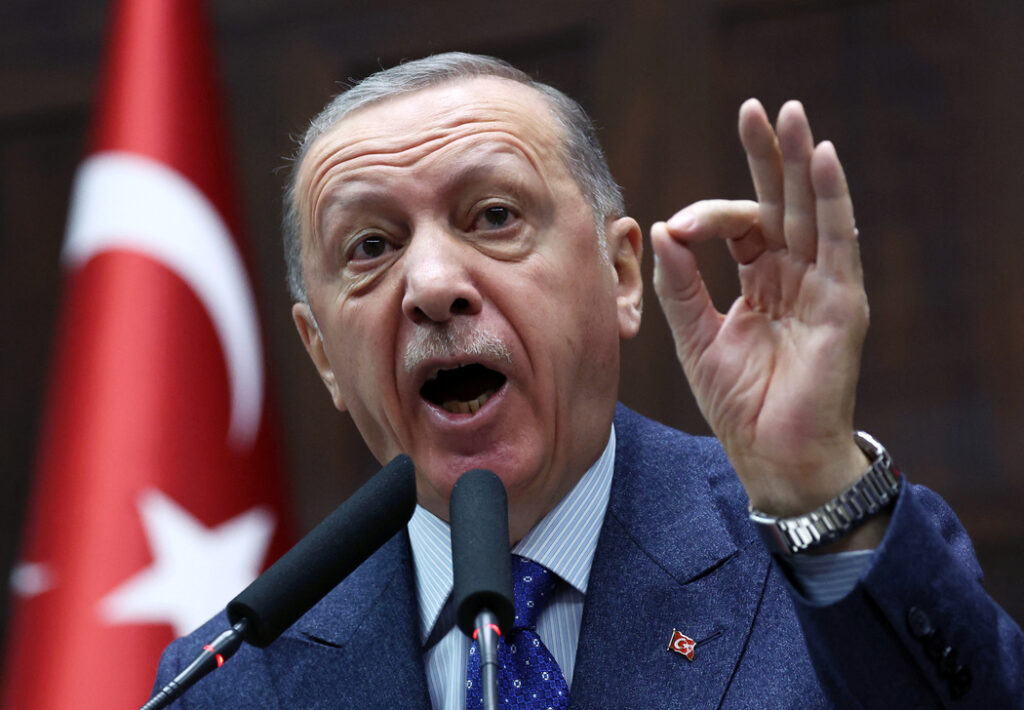 Erdogan diz que Israel quer ‘apagar a Palestina da agenda da humanidade’