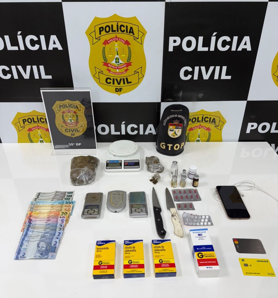 Operação Fake Natty prende suspeito de tráfico e apreende adolescente em Sobradinho