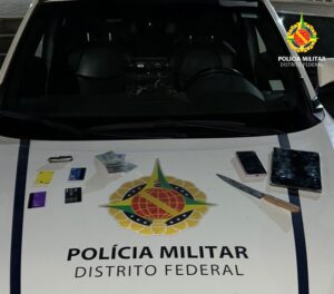 PM prende homem, apreende adolescentes e recupera carro roubado em Ceilândia