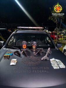 Operação conjunta apreende cinco armas, munições e R$ 21 mil no Gama