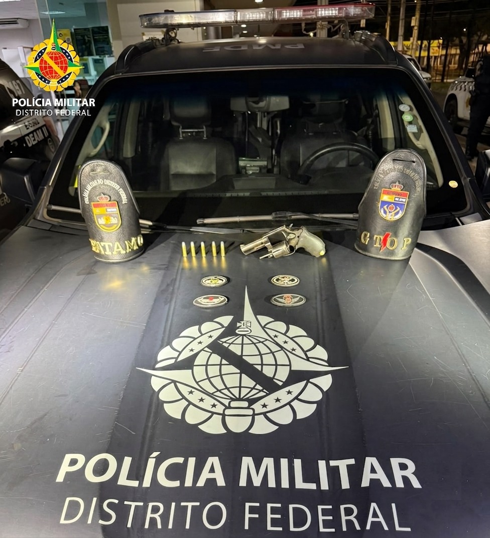 PMDF apreende revólver em ameaça contra ex-companheira no DF