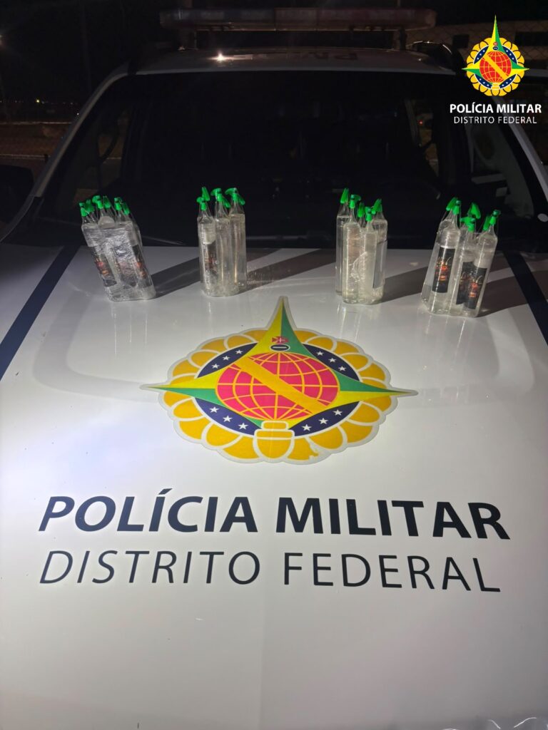 Operação Kratos apreende 23 garrafas de lança-perfume no DF