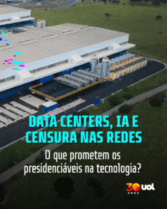 Data centes, IA e censura: o que prometem os presidenciáveis na tecnologia