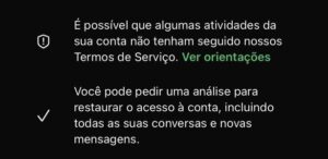 usuários relatam retorno do acesso à conta