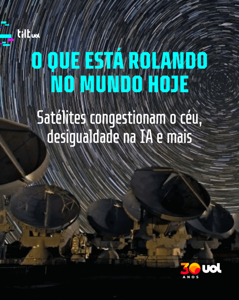 O que está rolando hoje: céu congestionado e mulheres ganhando menos na IA