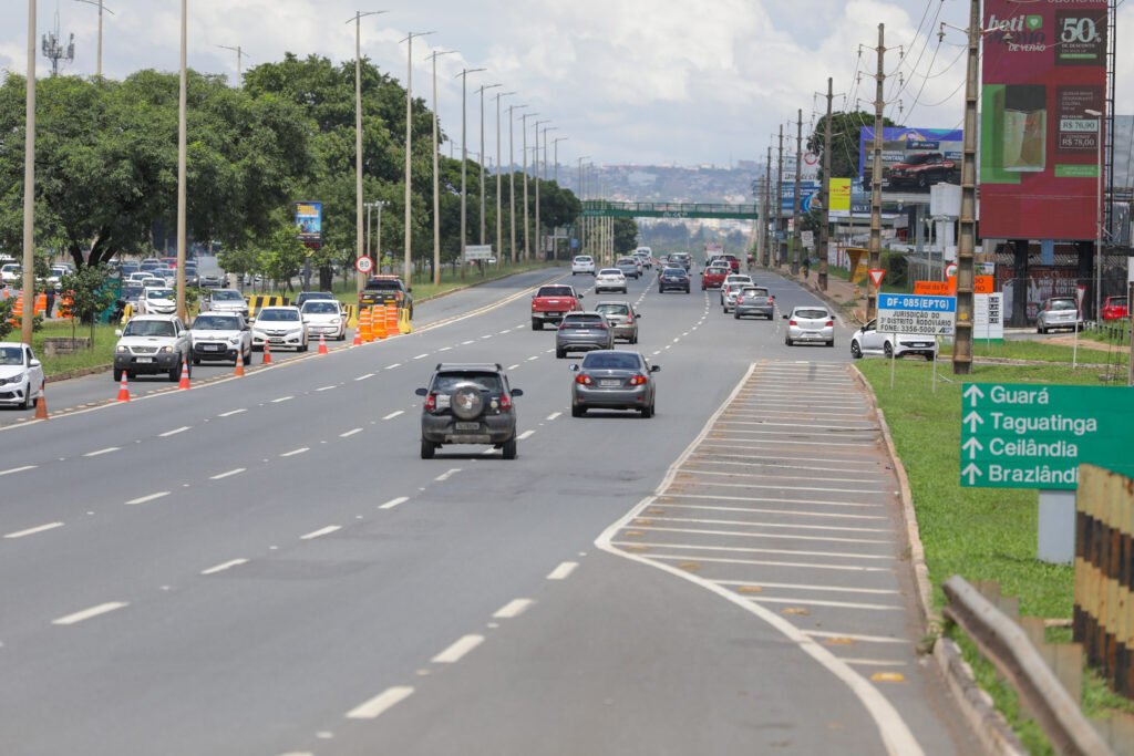 Nova pista da Epig é liberada e muda trânsito no sentido Taguatinga