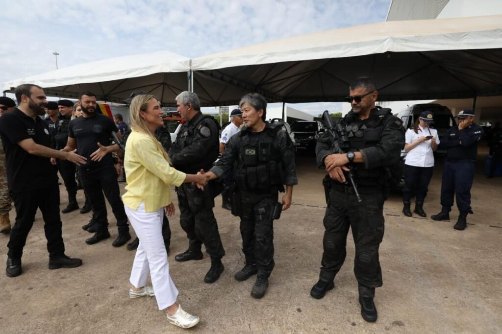 Celina Leão acompanha operação de segurança durante o Desfile de 7 de Setembro