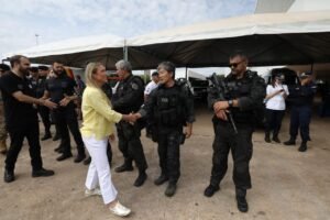 Celina Leão acompanha operação de segurança durante o Desfile de 7 de Setembro