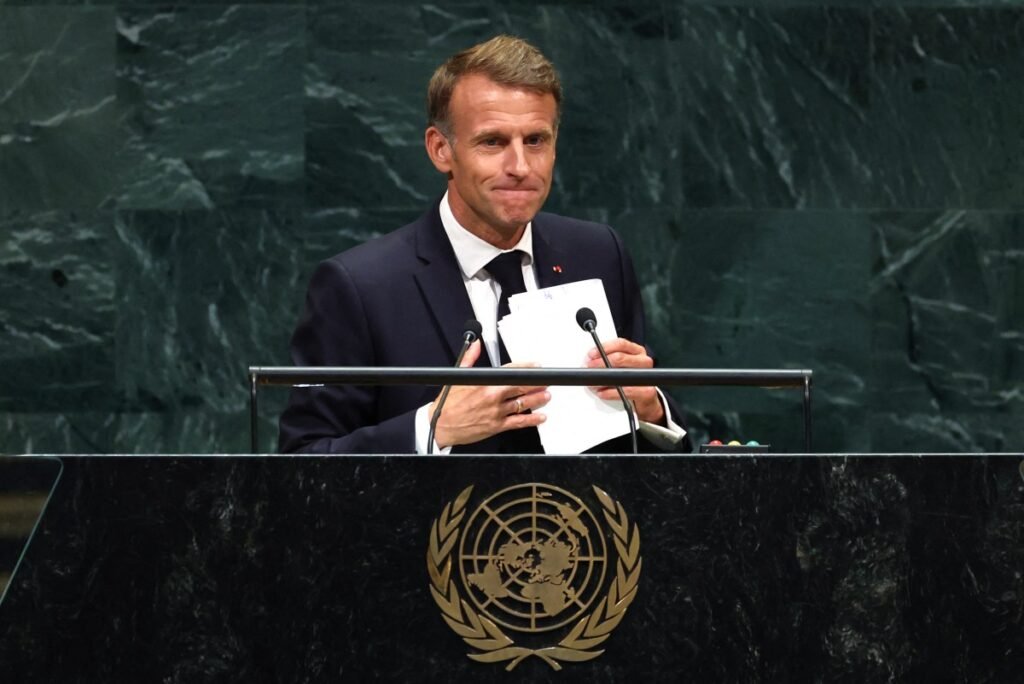 Frente à ‘lei da selva’, Macron pede que mundo se mantenha ‘firme junto à ONU’