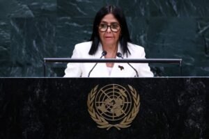 Delcy afirma na ONU que haverá eleições na Venezuela