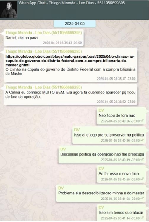 Em mensagem, Vorcaro diz que Celina Leão 'não ficou de fora' de operação entre BRB e Master