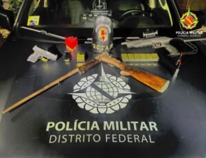 Três armas e 344 munições são apreendidas durante ação em Planaltina