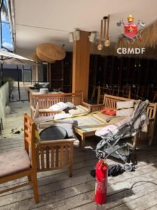 Duas pessoas e uma criança sofrem queimaduras em restaurante no Cruzeiro