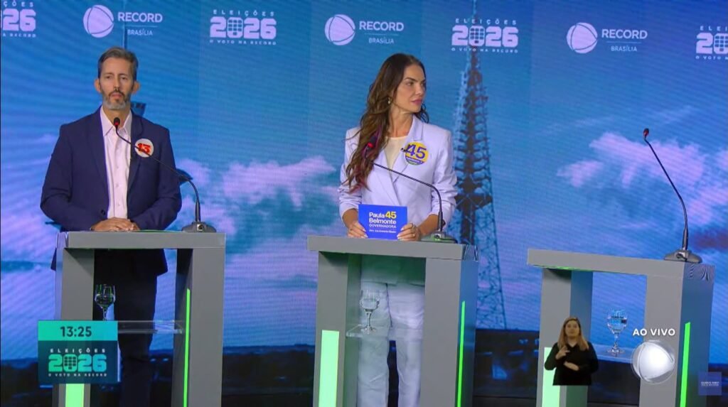 Candidatos ao GDF debatem propostas na Record sem Celina Leão