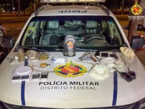PMDF apreende drogas e arma durante ação contra tráfico no Gama