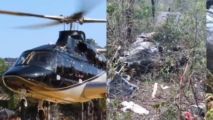 FAB encontra caixa-preta de helicóptero que caiu em Santa Catarina e matou o cantor Rick e outros 4