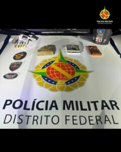 Depósito escondia arma, munições e maconha em Samambaia Sul