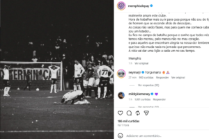Neymar comenta publicação de Memphis Depay e se solidariza com o jogador