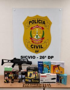 Mulher é presa por suspeita de ajudar em roubo a loja de materiais de construção em Samambaia