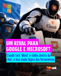 Claude terá 'Word' e slides dentro do chat, e isso muda muita coisa