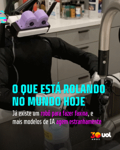 O que está rolando hoje: robôs fazem faxina e mais IA se 'desviando'