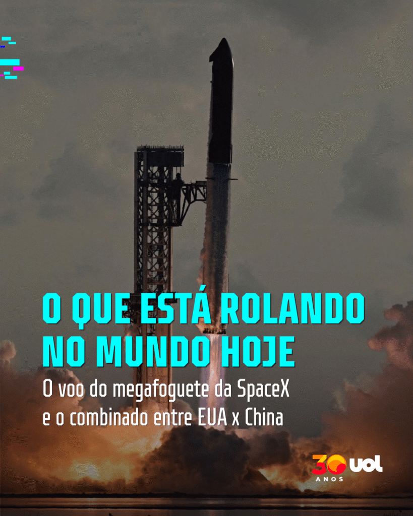 O que tá rolando hoje: combinado entre EUA e China e o megafoguete lançado