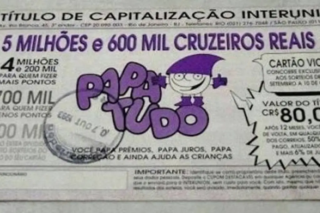 Quase 30 anos depois, credores do Papa-Tudo podem consultar valores a receber Consulta utiliza CPF ou CNPJ do titular para localizar créditos