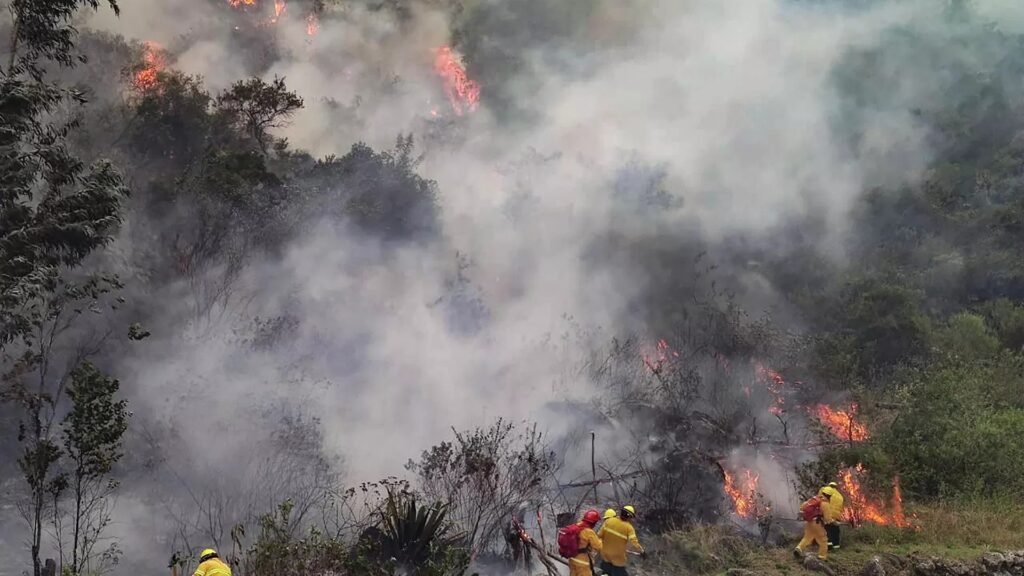 Incêndio que ameaçava principal acesso a Machu Picchu é extinto