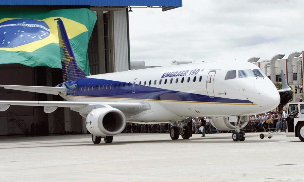 Embraer entrega o primeiro E195-E2 de 74 jatos encomendados pela Latam