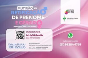 DPDF e Distrito Drag realizam mutirão para retificação de nome e gênero de pessoas trans e não binárias