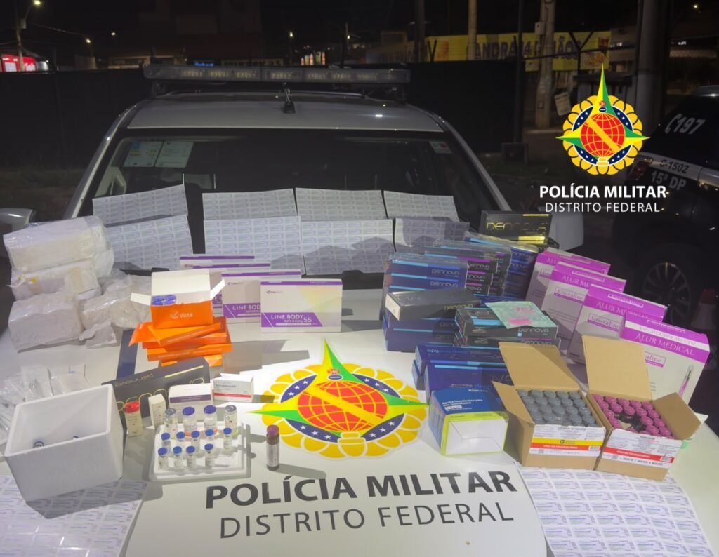 Botox, anabolizantes e materiais de falsificação são apreendidos no DF