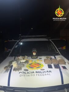 PMDF apreende drogas, ecstasy e 125 munições durante ocorrência de violência doméstica no DF