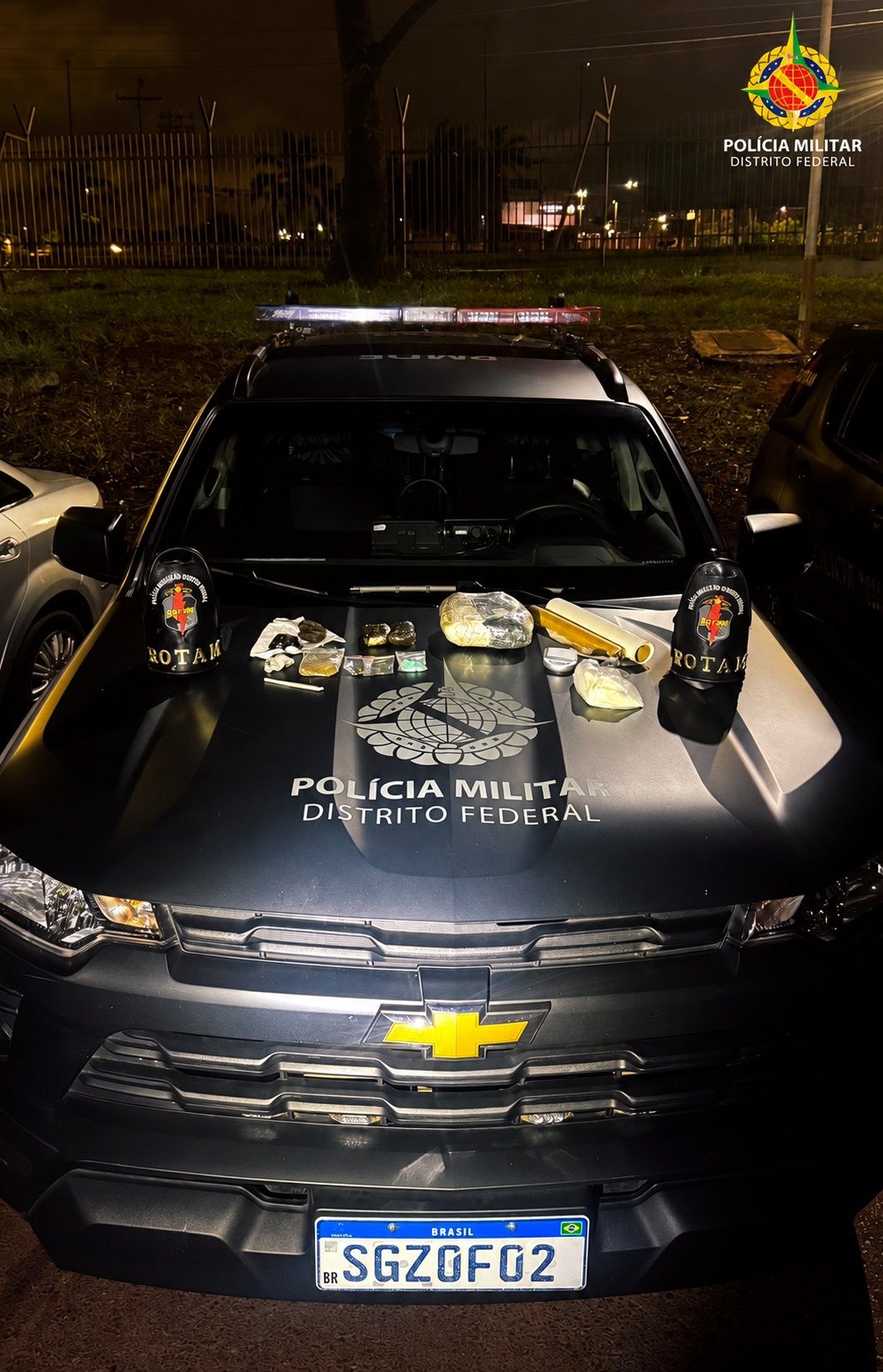 ROTAM prende suspeito de tráfico com cerca de 1,3 kg de drogas em Samambaia