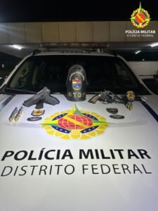 Dupla do semiaberto é presa após roubar arma de vigilante em São Sebastião