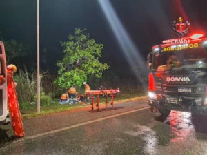 Acidente entre dois carros e uma moto deixa três feridos em Planaltina