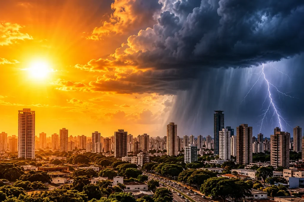 Goiás pode ter calor de 41°C e temporais na semana