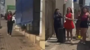 Enfermeira comemora divórcio com espumante e confetes na porta de cartório; vídeo viraliza