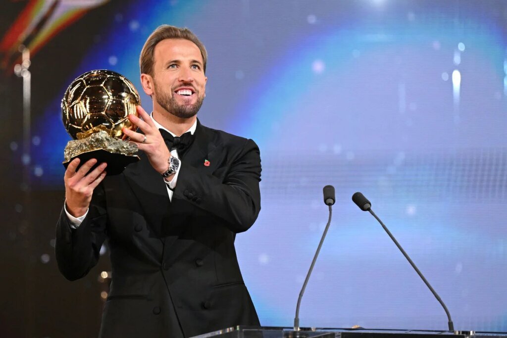 Kane supera Mbappé pela menor diferença da história da Bola de Ouro