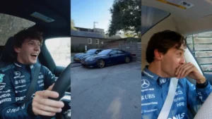 Antonelli engata marcha errada e bate carro da Mercedes