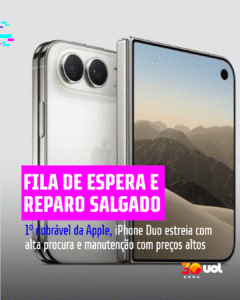 Fila de espera e reparo salgado: os prós e contras do 1º iPhone dobrável