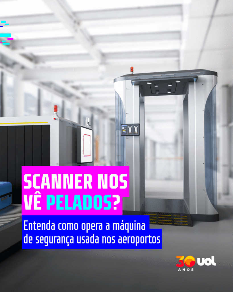 Scanner do aeroporto nos vê pelados? Entenda como ele funciona