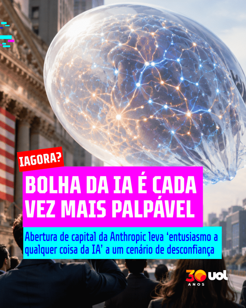Bolha? IPO da Anthropic leva tombo e pode mudar o que se espera da IA