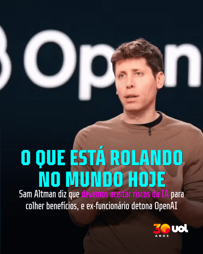 O que está rolando hoje: CEO da OpenAI 'paga pra ver' riscos das super IAs