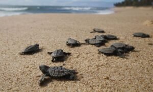 Estudo liga plástico a bactérias em tartarugas no Rio